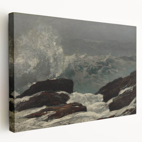 Realistic Coastal Scene Art Print: "Maine Coast" by Winslow Homer