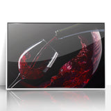 Red Wine Elegance - Modern Kitchen Art for Sophisticated Decor