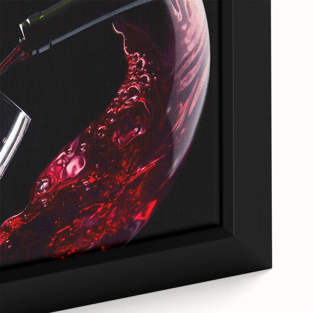 Red Wine Elegance - Modern Kitchen Art for Sophisticated Decor