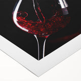 Red Wine Elegance - Modern Kitchen Art for Sophisticated Decor