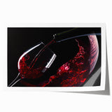 Red Wine Elegance - Modern Kitchen Art for Sophisticated Decor