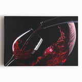 Red Wine Elegance - Modern Kitchen Art for Sophisticated Decor