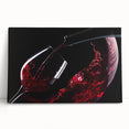 Red Wine Elegance - Modern Kitchen Art for Sophisticated Decor