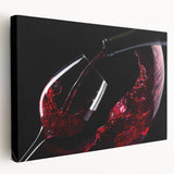 Red Wine Elegance - Modern Kitchen Art for Sophisticated Decor
