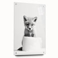 Bathroom Wall Decor - Cute Fox Artwork