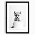 Bathroom Wall Decor - Cute Fox Artwork