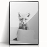 Bathroom Wall Decor - Cute Fox Artwork