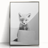 Bathroom Wall Decor - Cute Fox Artwork