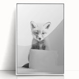 Bathroom Wall Decor - Cute Fox Artwork