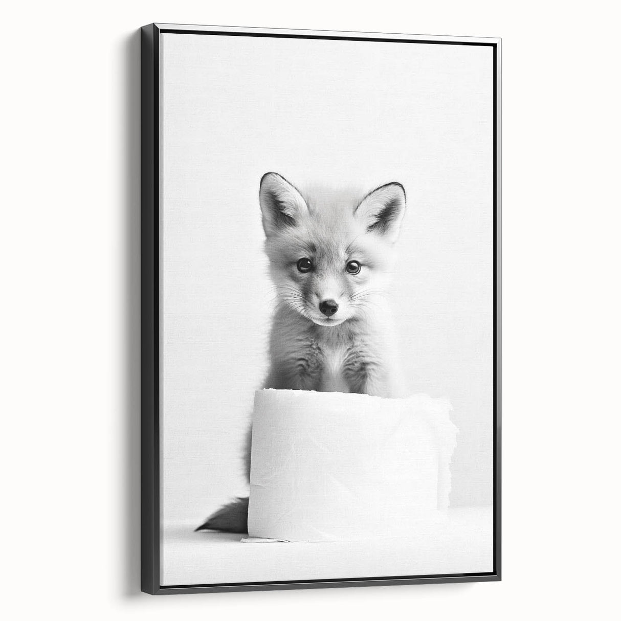 Bathroom Wall Decor - Cute Fox Artwork