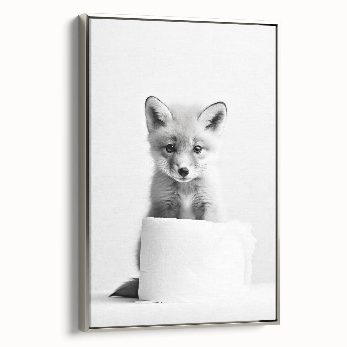 Bathroom Wall Decor - Cute Fox Artwork