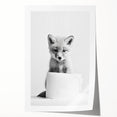 Bathroom Wall Decor - Cute Fox Artwork