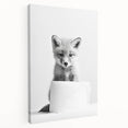 Bathroom Wall Decor - Cute Fox Artwork