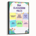 Classroom Rules Kids Educational Wall Art – Learning Poster