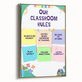 Classroom Rules Kids Educational Wall Art – Learning Poster