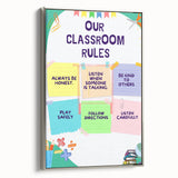 Classroom Rules Kids Educational Wall Art – Learning Poster