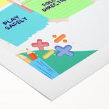 Classroom Rules Kids Educational Wall Art – Learning Poster