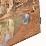 Large abstract wall art depicting Algerian scenery in mid-century modernist style on acrylic glass.