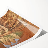 Extra large wall art featuring line art flowers in muted earth tones on a rolled print, suitable for large living room decor.