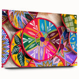 Acrylic print of a large abstract depiction of the Ethiopian landscape, ideal for bedroom or dining room decor.