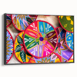 Framed canvas featuring a black and white Ethiopian landscape, ideal for bedroom wall decor.
