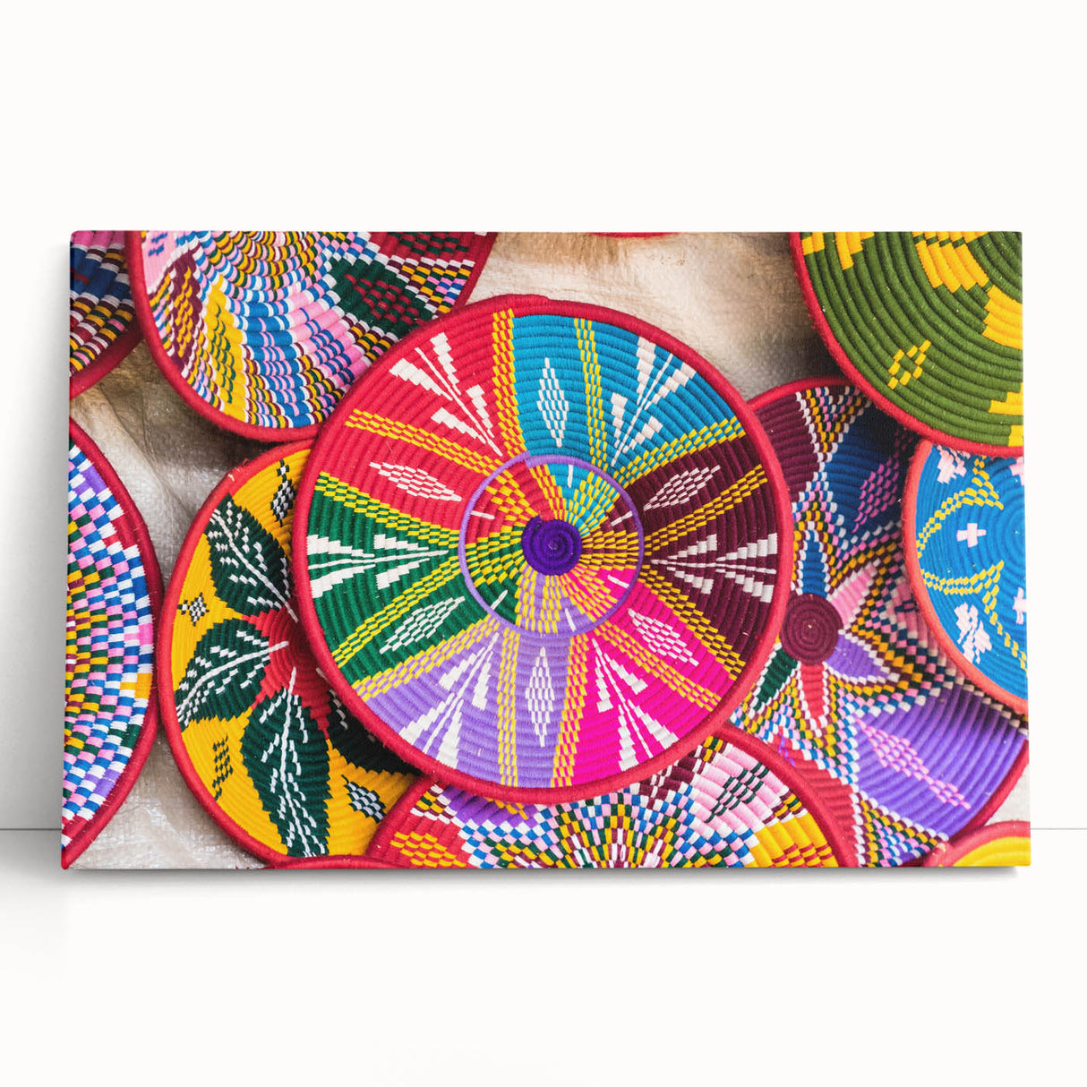 Large black and white canvas art of Ethiopian scenery, suitable for kitchen or bedroom wall decor.