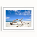 Extra large abstract art print of a textured African landscape in muted earth tones on a framed canvas.