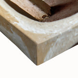 Black and white landscape art painting of an African scenery on stretched canvas, ideal for bedroom wall art.