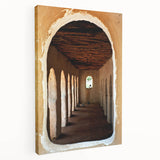 Panoramic African savannah scene on a large stretched canvas, in earthy shades, ideal for kitchen wall art.