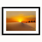 Abstract colorful art print of a Moroccan landscape in vibrant hues on a large textured canvas, ideal for living room decor.