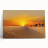 Large black and white stretched canvas of Moroccan scenery, ideal for kitchen wall art or bedroom decor.