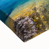 Large art of an African landscape in black and white on stretched canvas, ideal for bedroom wall decor.