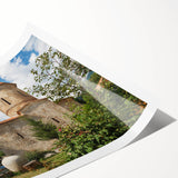 Extra large wall art featuring line art flowers in black on a white background, ideal for large living room decor.