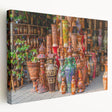 Large stretched canvas featuring a vibrant scenery of Bangladesh, ideal for kitchen wall art.