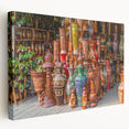 Large stretched canvas featuring a vibrant scenery of Bangladesh, ideal for kitchen wall art.