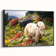 Black and white framed canvas of a Bhutanese landscape, ideal for bedroom wall decor, featuring vintage poster style.