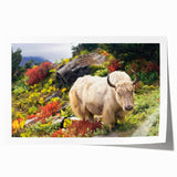 Rolled print of a Bhutanese landscape featuring lush greenery and mountains, ideal for art wall dining room decor.