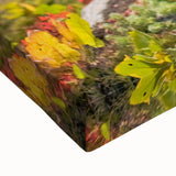 Black and white landscape art painting of Bhutanese scenery on stretched canvas, ideal for bedroom wall decor.