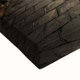 Black and white close-up of the Great Wall of China on large stretched canvas, suited for bedroom wall art.