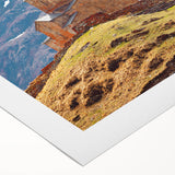 Art deco poster featuring a vibrant Asian landscape on rolled canvas, ideal for dining room decor.