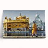 Black and white photo of the Taj Mahal on stretched canvas, ideal for kitchen wall art or bedroom ambiance.