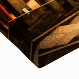 Large art of a black and white Kyoto landscape on stretched canvas, ideal for bedroom wall decor.