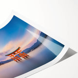 Extra large wall art featuring line art flowers in black on white background, ideal for large living room decor.