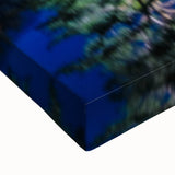 Black and white landscape art painting of Seoul on stretched canvas, ideal for bedroom wall decor.