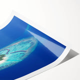 Extra large rolled print featuring line art flowers in neutral tones, ideal for large living room wall decor.