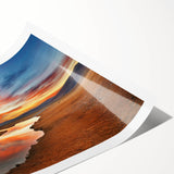 Extra large wall art featuring line art flowers in a minimalist style on rolled canvas.