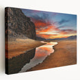Mongolian landscape on stretched canvas, featuring muted earth tones, ideal for kitchen wall art.