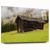 Acrylic glass print of Adelaide scenery in soft blue and green tones, suitable for dining room or bedroom.