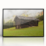 Large abstract wall art depicting the Adelaide skyline in muted blue and gray tones.