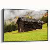 Black and white framed canvas featuring a vintage-style Adelaide landscape, ideal for bedroom wall art.